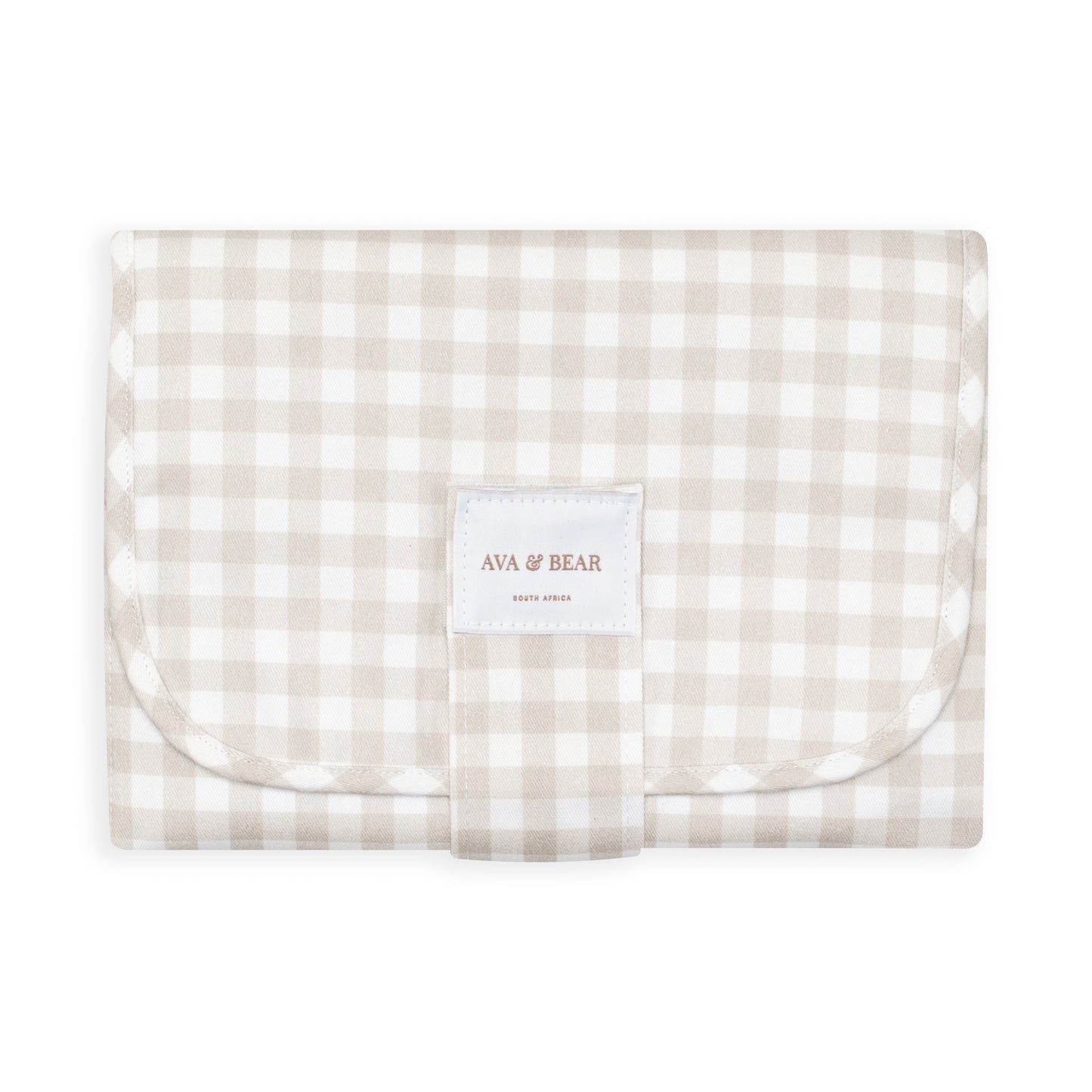 Nappy Clutch - Stone Gingham