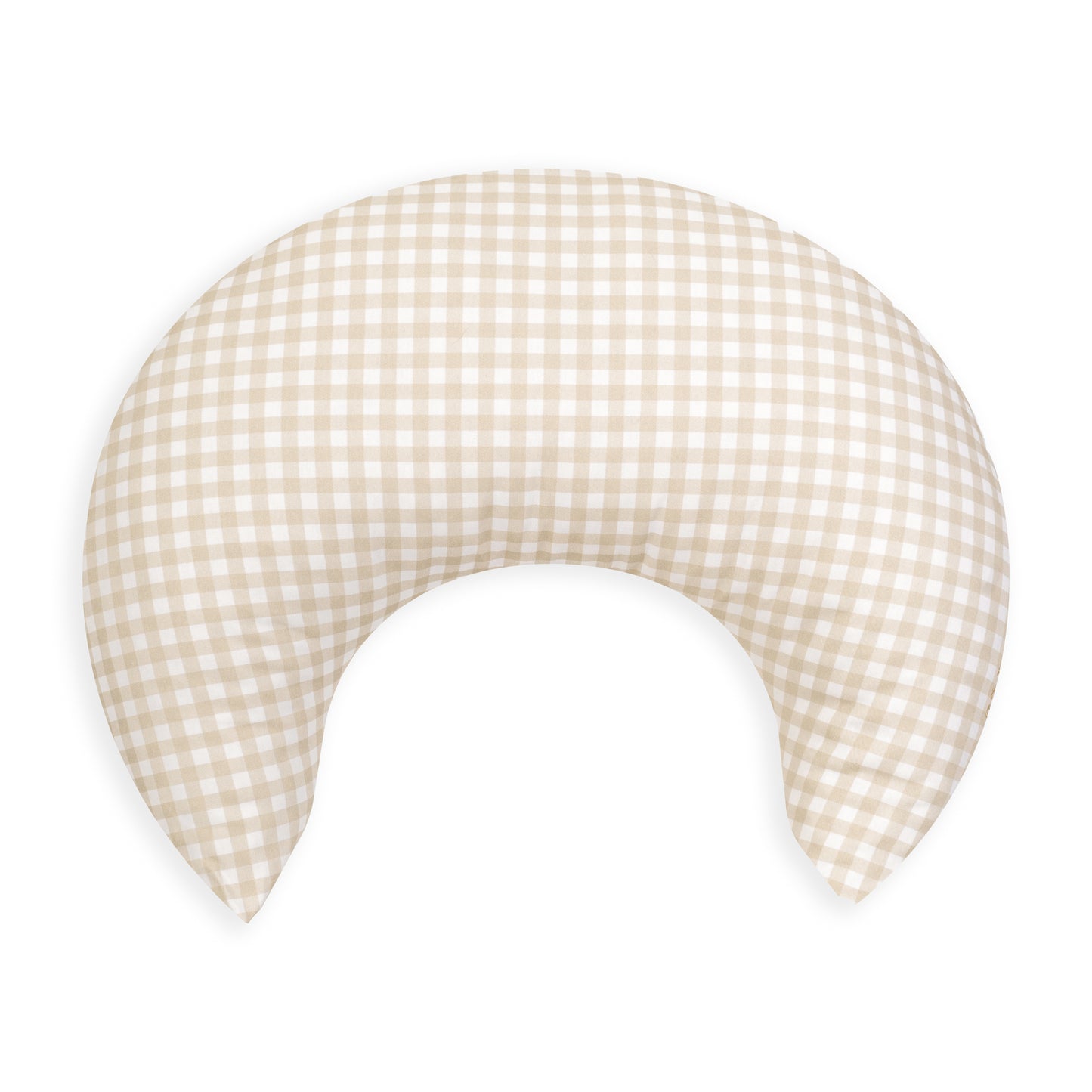 Butter Gingham Crescent Nursing Cushion