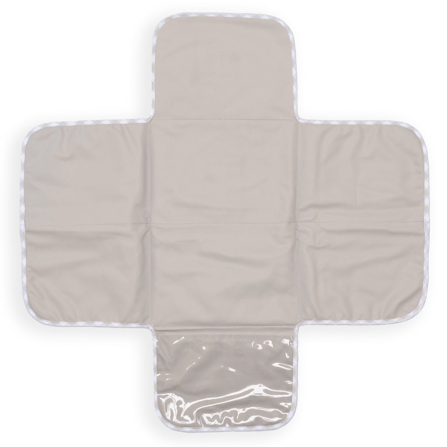 Nappy Clutch - Stone Gingham
