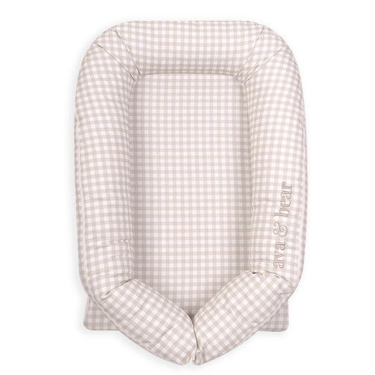 Stone Gingham Lounging Pod