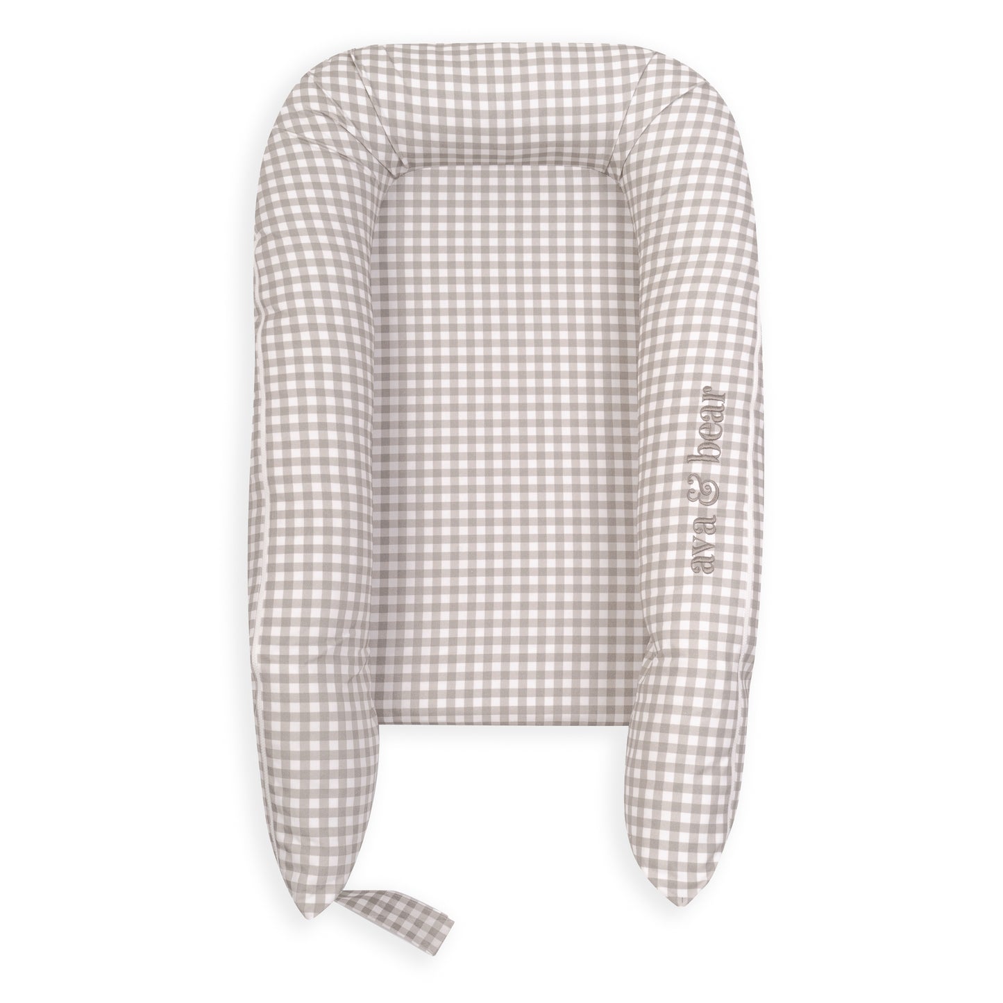 Ash Brown Gingham Lounging Pod