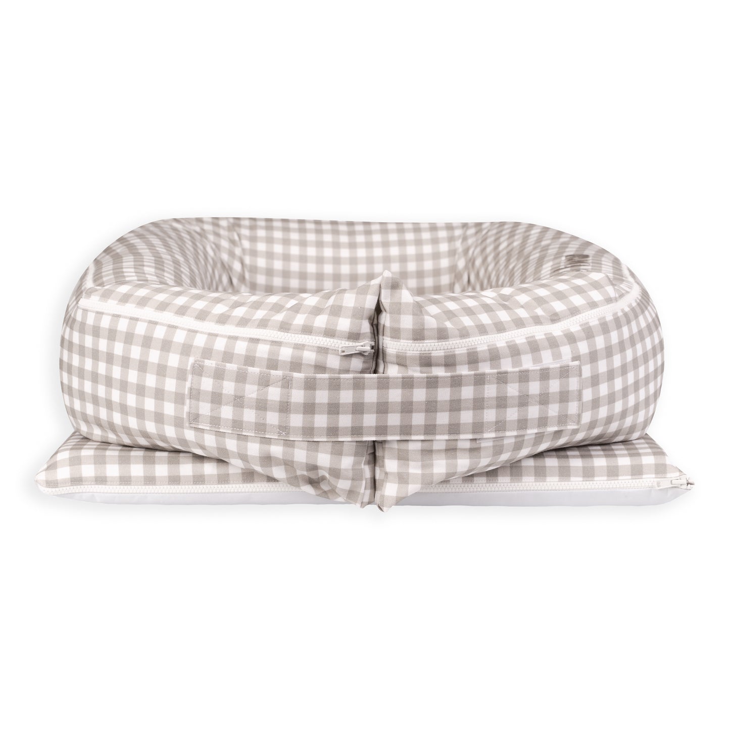 Ash Brown Gingham Lounging Pod