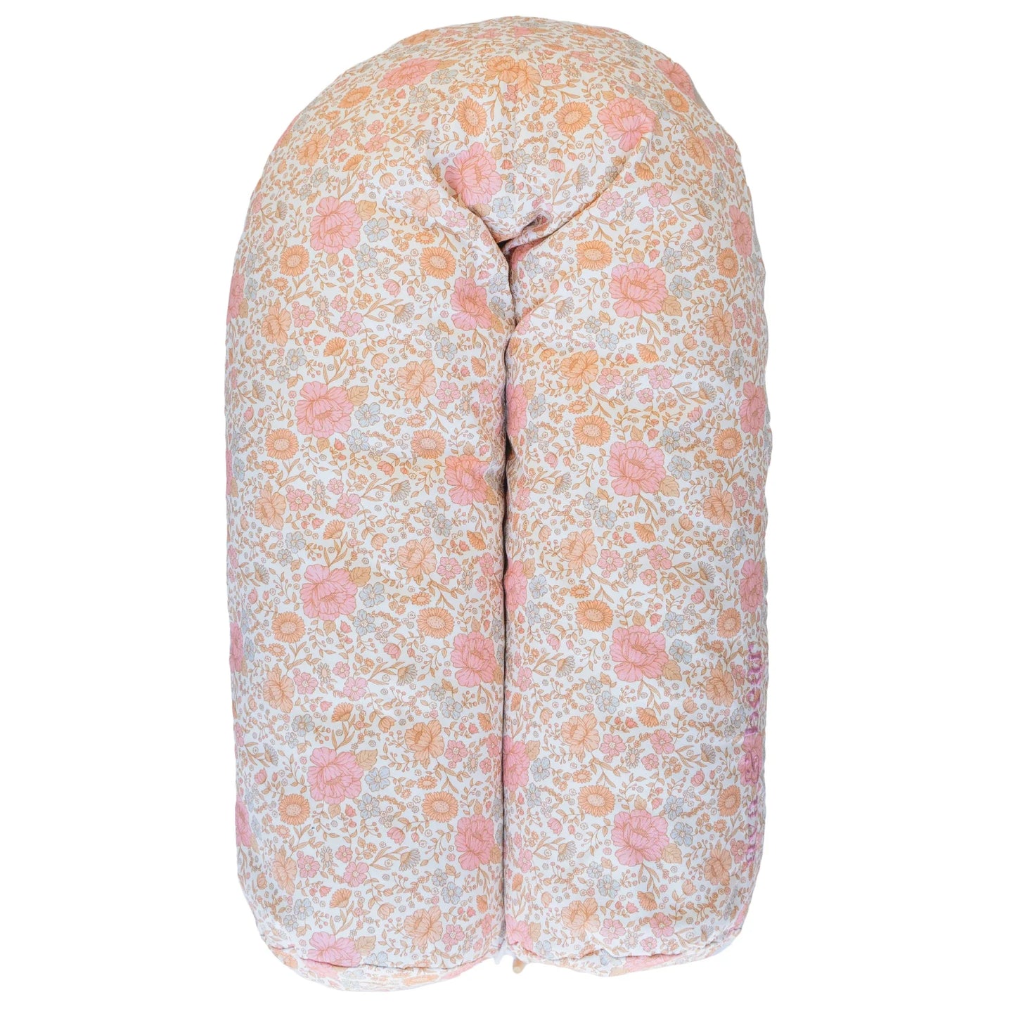 Ava & Bear Plush Cushion with a dainty floral design, providing versatile support for pregnancy, nursing, reflux relief, tummy-time, and as a sitting aid, enhancing comfort and enjoyment throughout motherhood.
