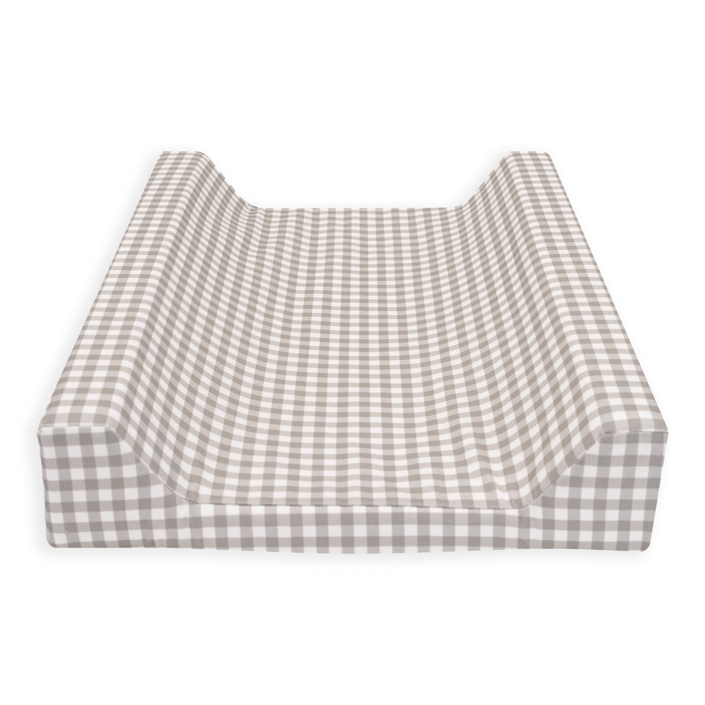Changing Mat Cover - Ash Brown Gingham