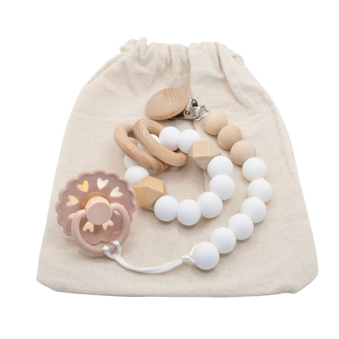 Dummy Clip & Teether Toy Set
