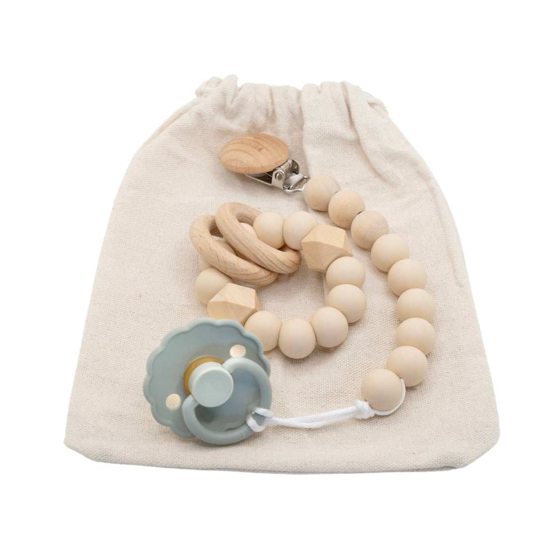 Dummy Clip & Teether Toy Set