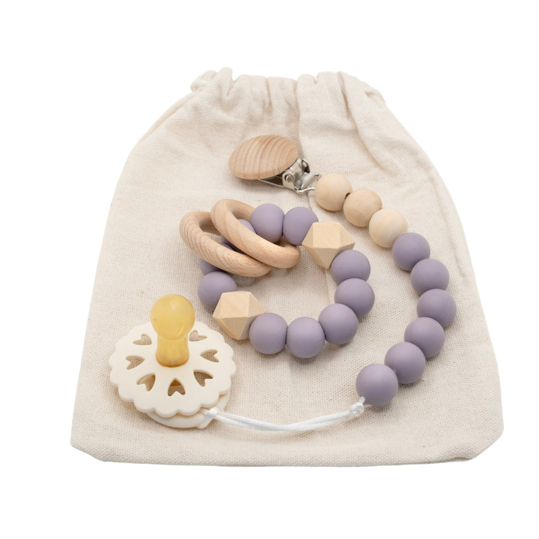 Dummy Clip & Teether Toy Set