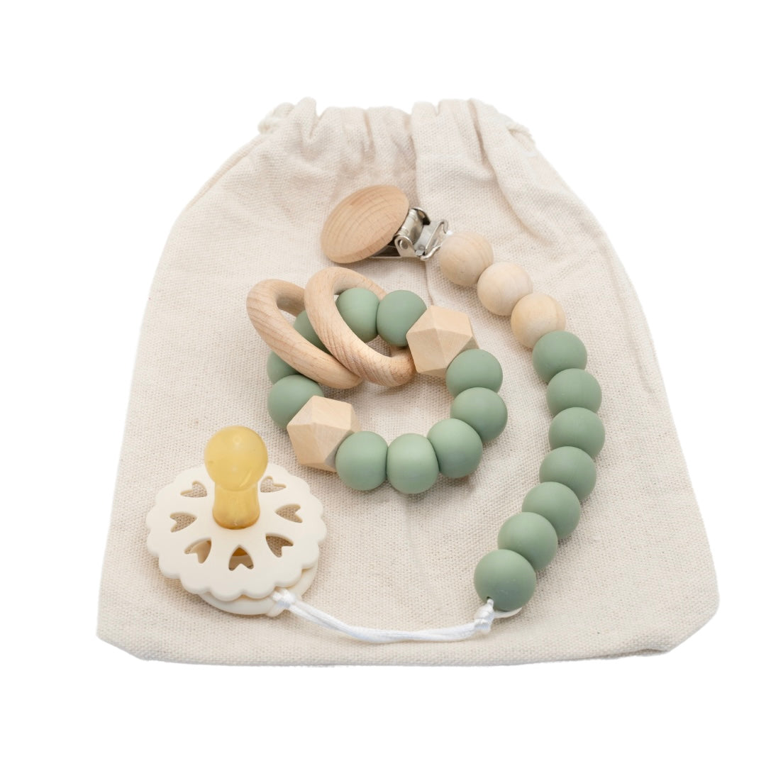 Dummy Clip & Teether Toy Set