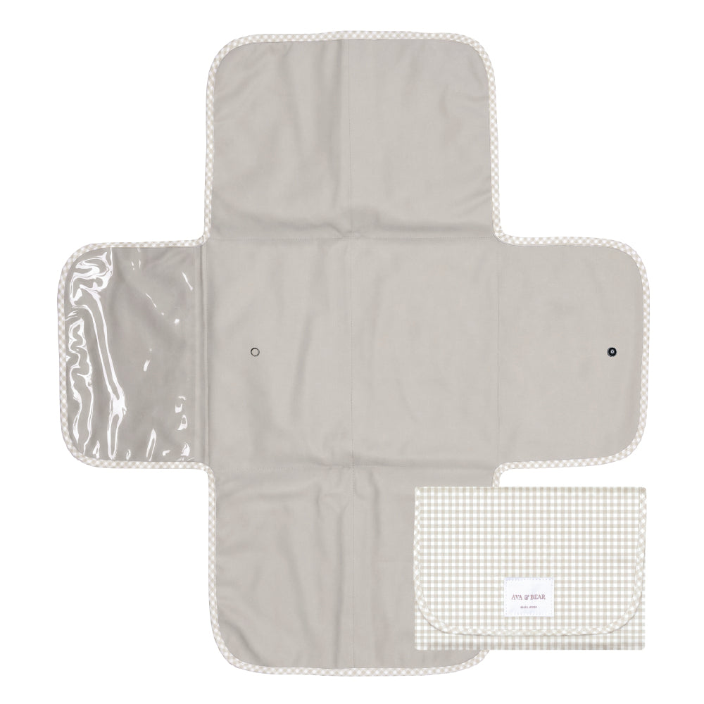 Nappy Clutch - Pearl Micro Gingham