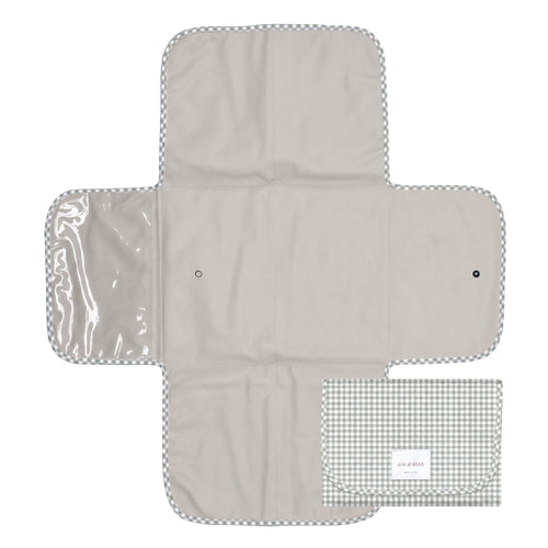 Nappy Clutch - Sage Micro Gingham