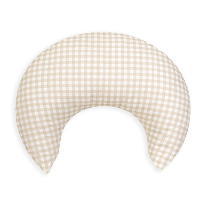 Butter Gingham Crescent Nursing Cushion