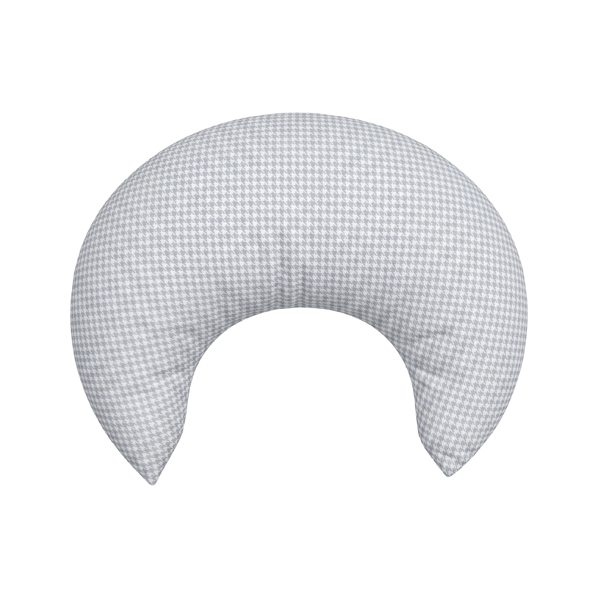 Crescent Nursing Cushion - Dusty Blue Houndstooth