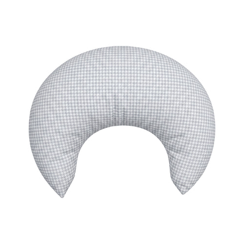 Crescent Nursing Cushion - Dusty Blue Houndstooth