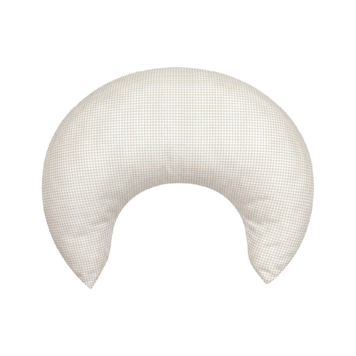 Crescent Nursing Cushion - Pearl Micro Gingham
