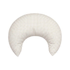 Crescent Nursing Cushion - Stone Gingham