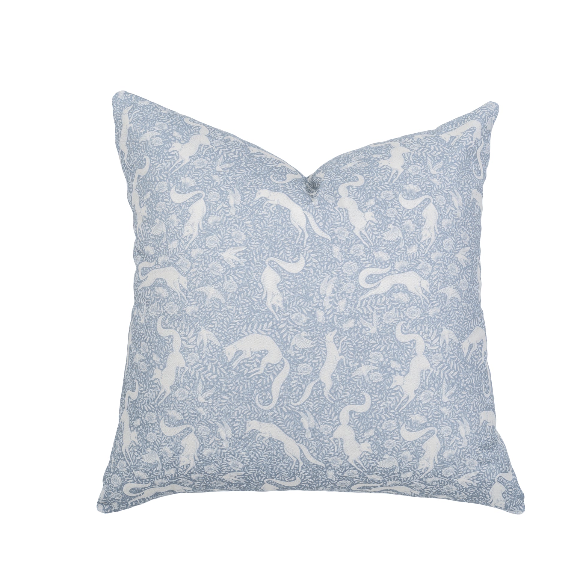 Charming Ava & Bear Playful Fox Scatter Cushion, 50x50, nestled in a cozy nursery setting, showcasing its eco-friendly, vibrant design on 100% cotton twill, perfect for adding warmth and style to your child's space.
