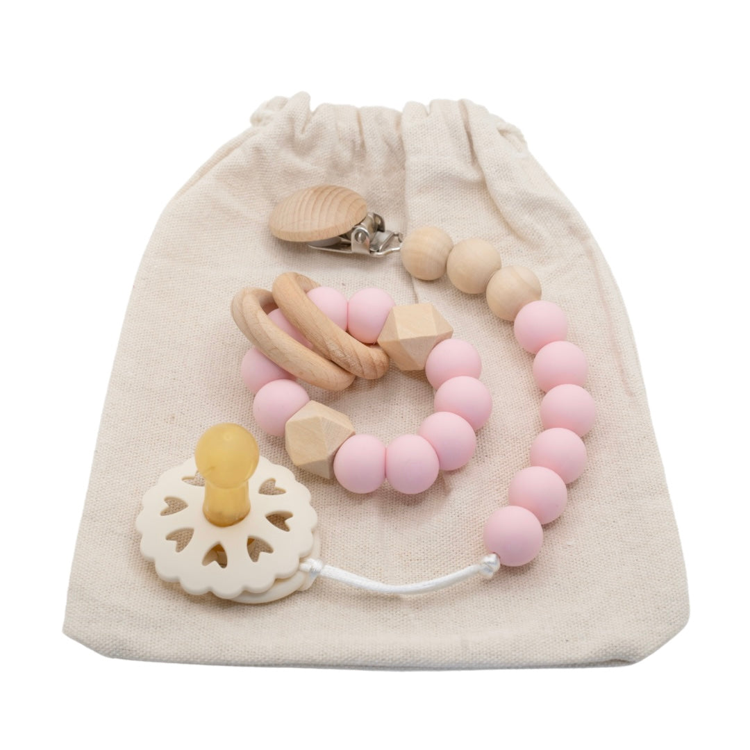 Dummy Clip & Teether Toy Set