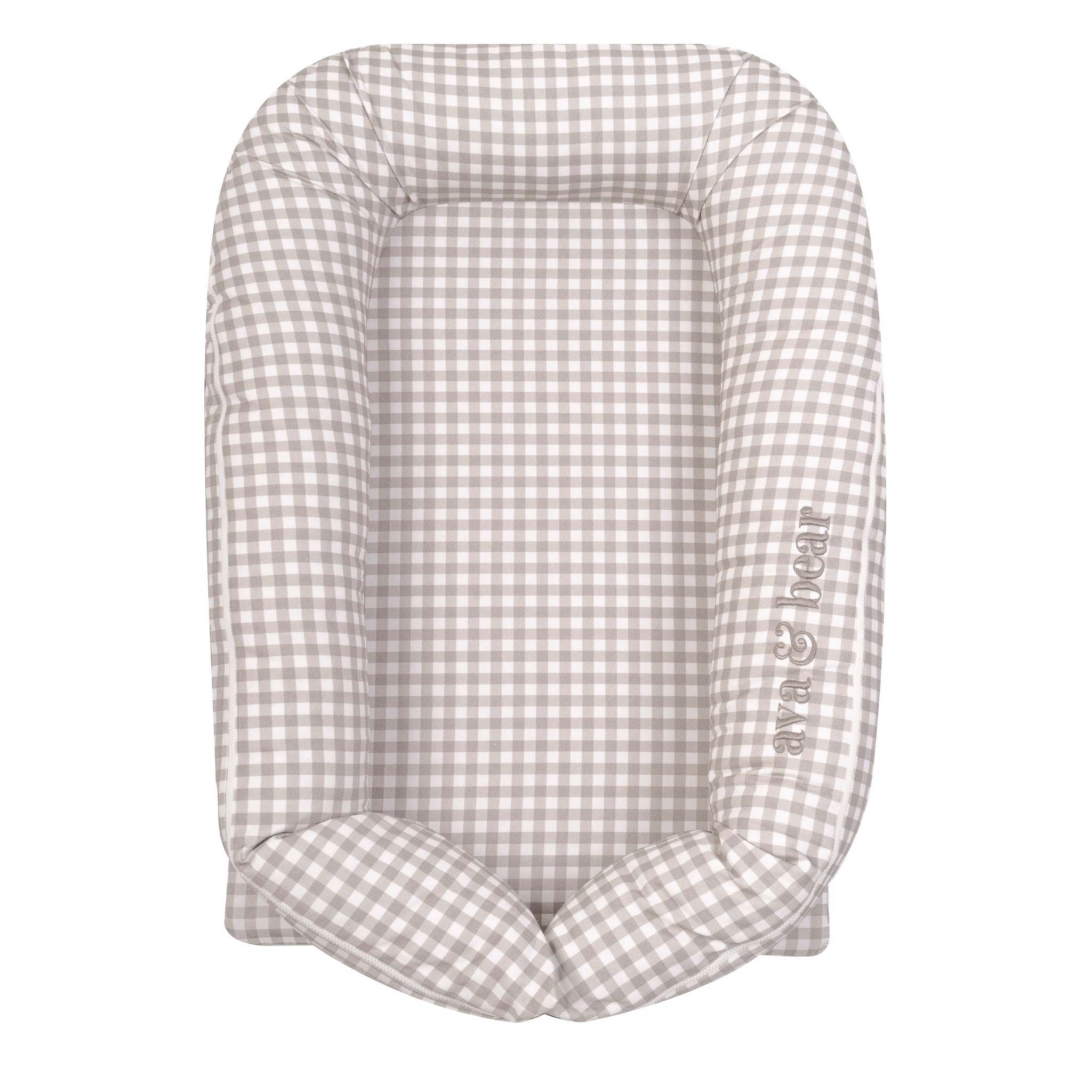 Ash Brown Gingham Lounging Pod