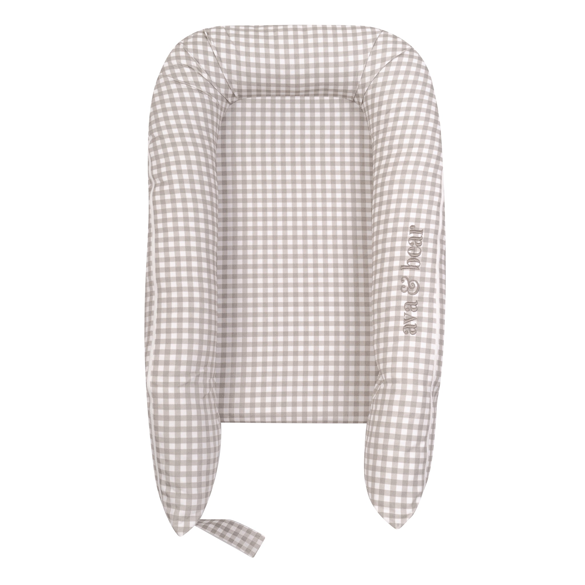 Ash Brown Gingham Lounging Pod