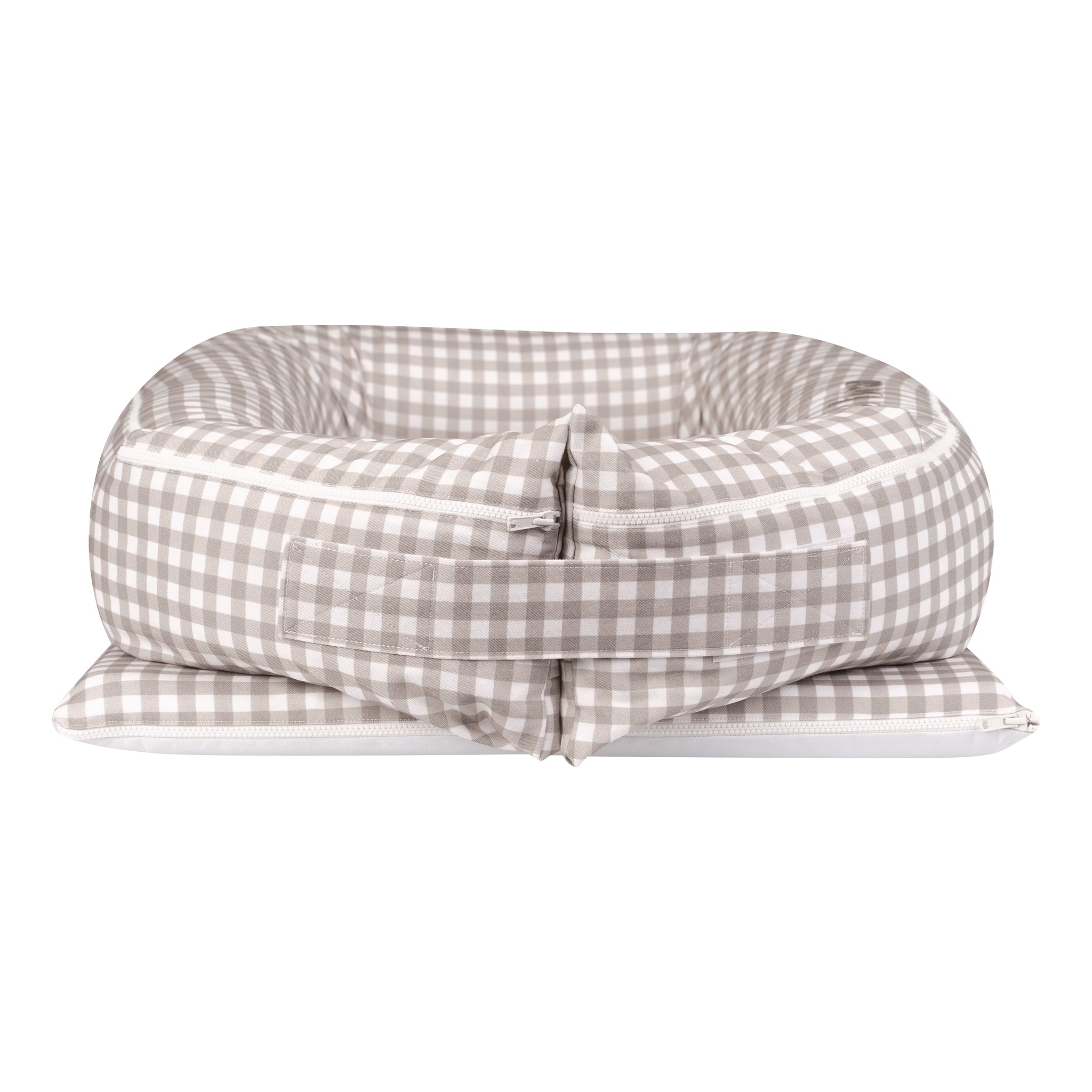 Ash Brown Gingham Lounging Pod