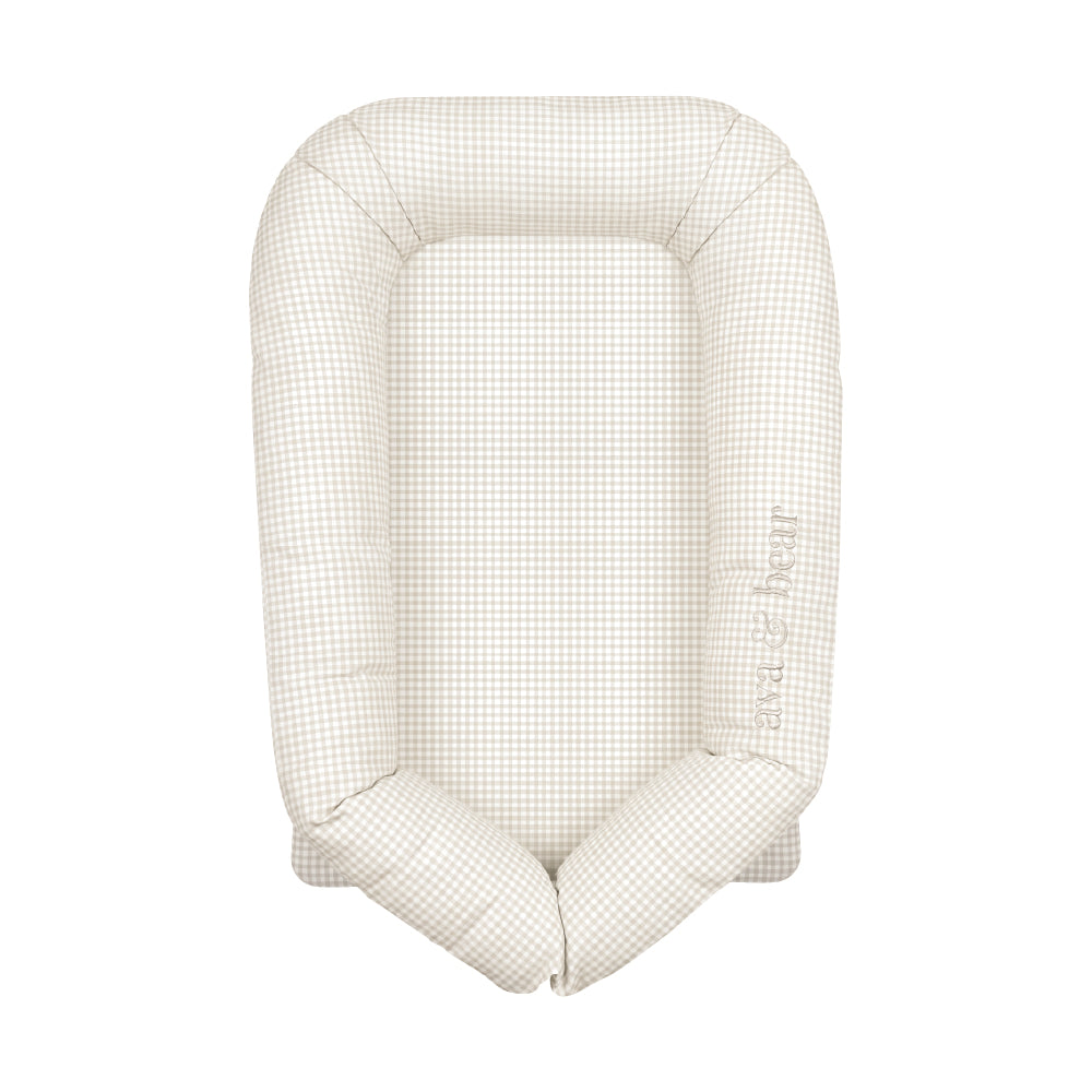Pearl Micro Gingham Lounging Pod