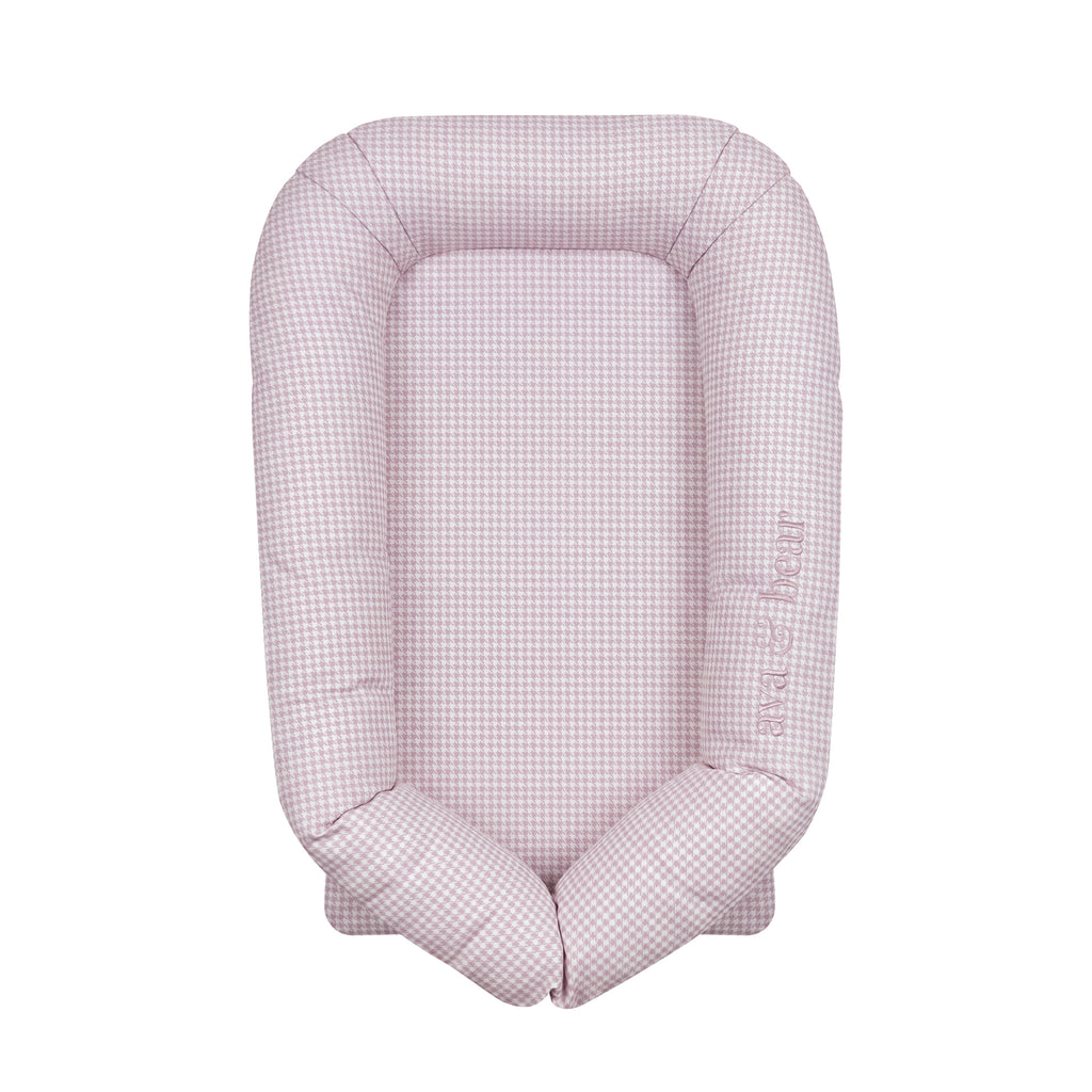Pink Houndstooth Lounging Pod