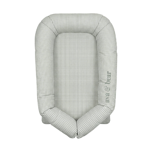 Sage Micro Gingham Lounging Pod