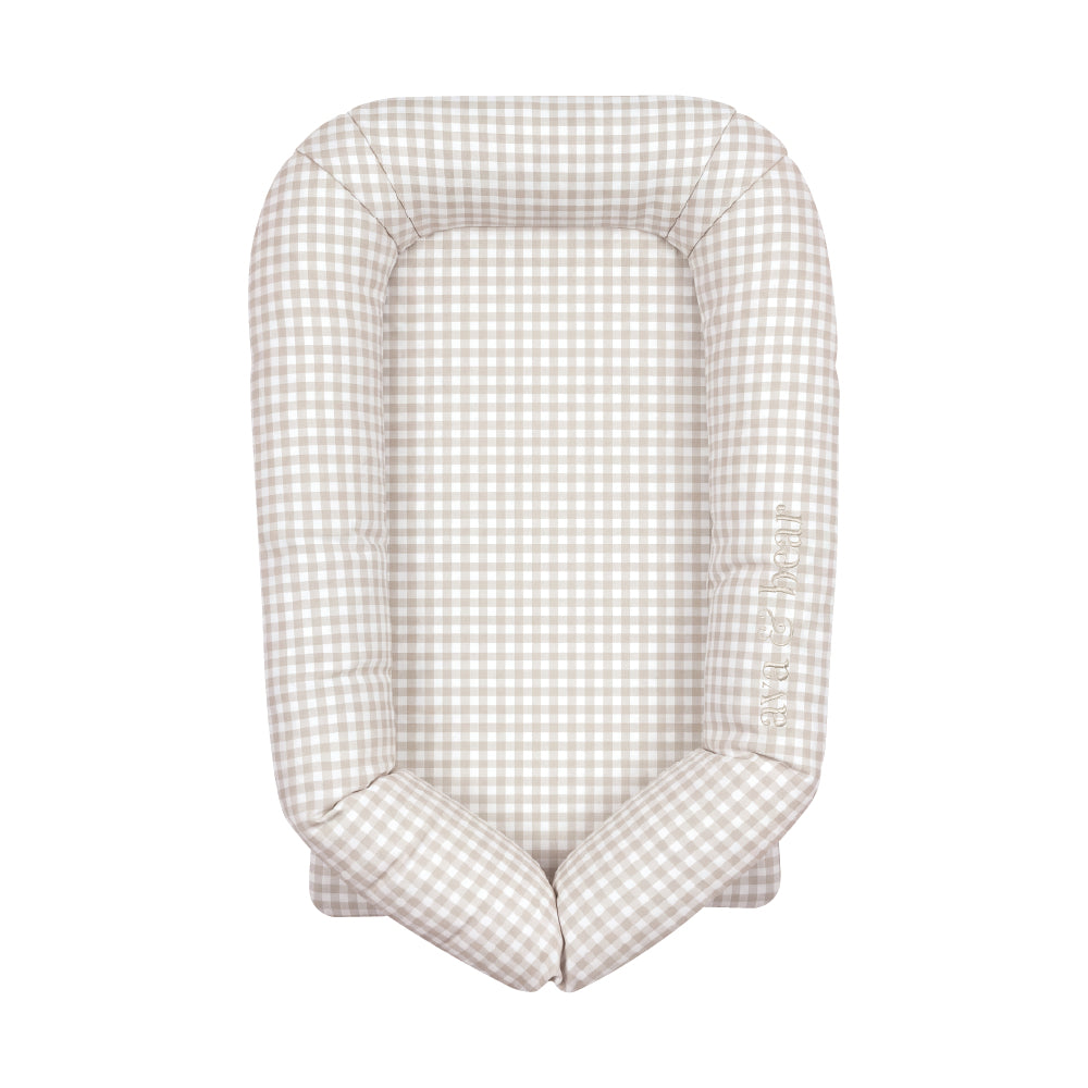 Stone Gingham Lounging Pod