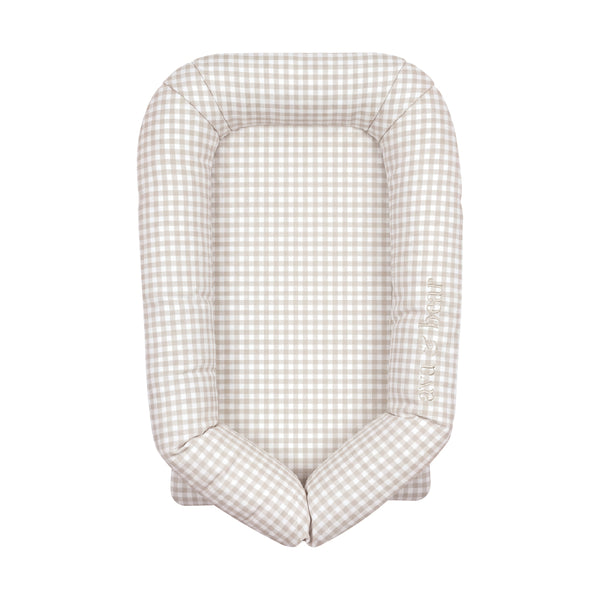 Stone Gingham Lounging Pod