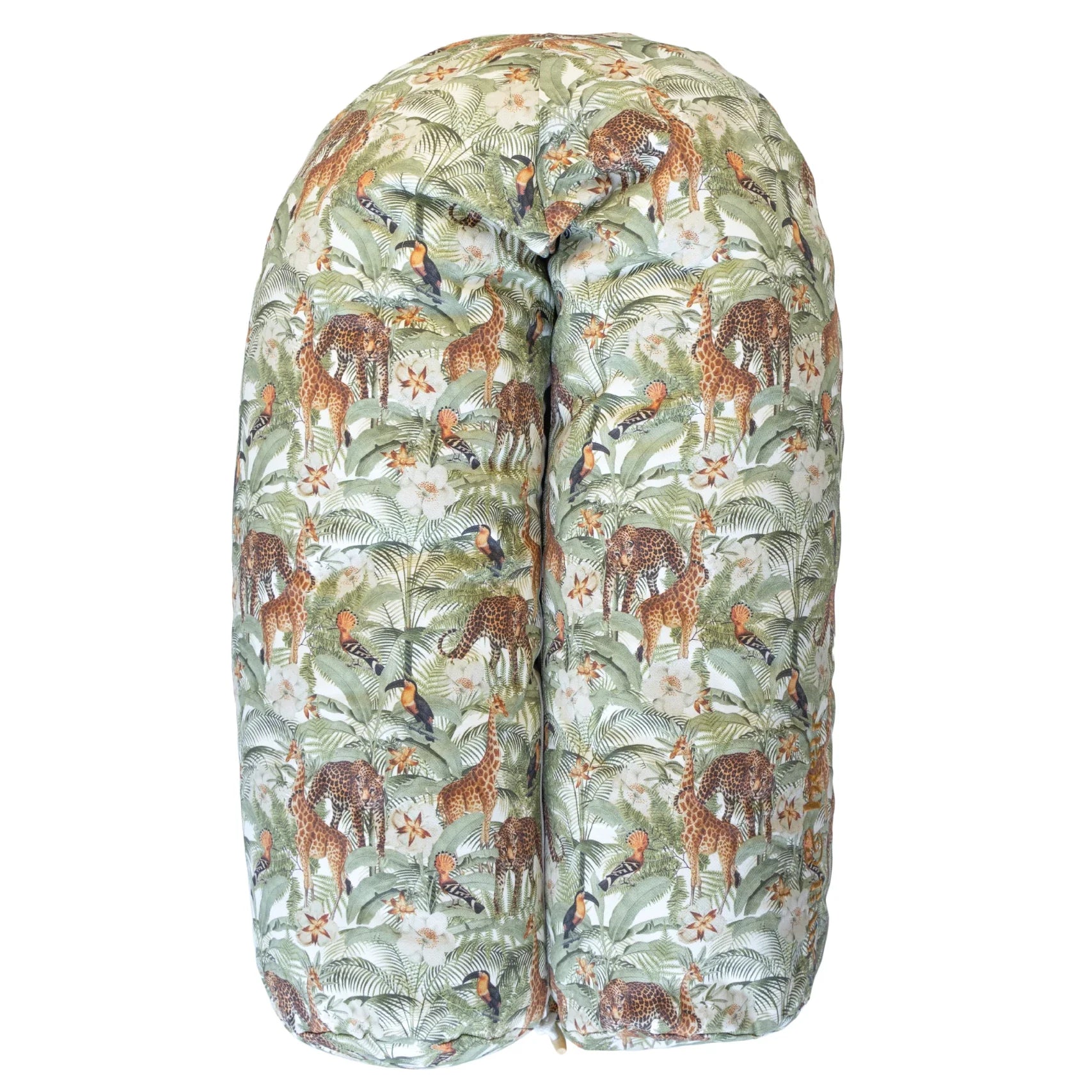 Ava & Bear's Wild Wanderers plush cushion, showcasing a whimsical design, serves as a versatile companion for mothers and babies, offering pregnancy support, nursing comfort, reflux relief, tummy-time assistance, and a sitting aid, enhancing every stage of motherhood with unmatched comfort.