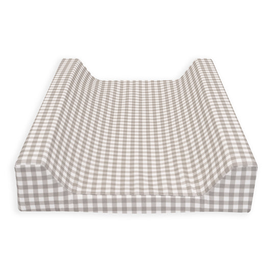 Changing Mat Cover - Ash Brown Gingham