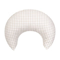 Stone Gingham Crescent Nursing Cushion Ava & Bear