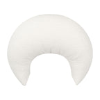White neck pillow on a white background