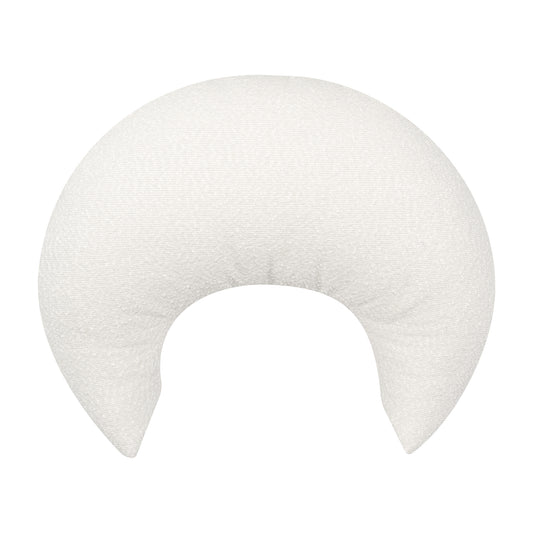 White neck pillow on a white background